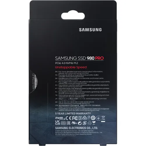 Samsung 1TB 980 PRO PCIe 4.0 x4 M.2 Internal SSD product cover image